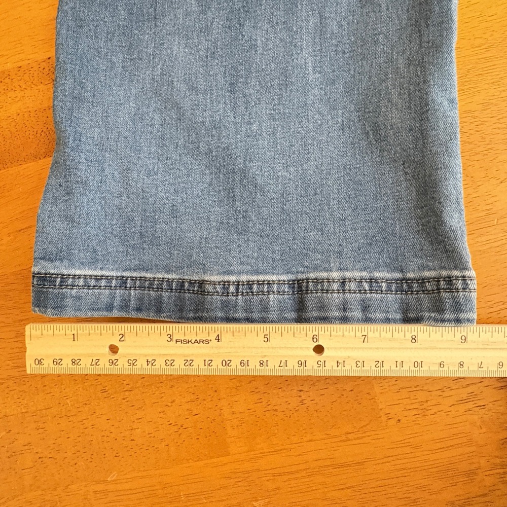 Gogo Jeans Womens Blue Jeans Size 9/29 Light Wash Wide Leg High Rise‎ Skater - Picture 10 of 10